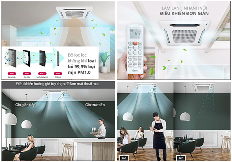 Máy lạnh âm trần LG ATNQ30GNLE7 inverter 3.5HP