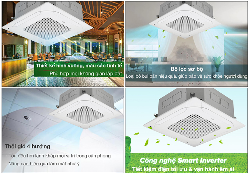 Máy lạnh âm trần LG ZTNQ24GPLA0