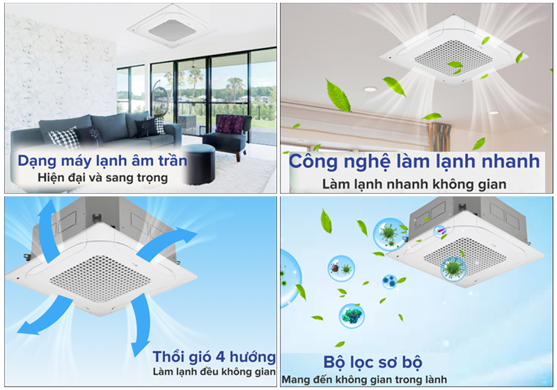 Máy lạnh âm trần LG ZTNQ30GPLA0 inverter 3.5Hp