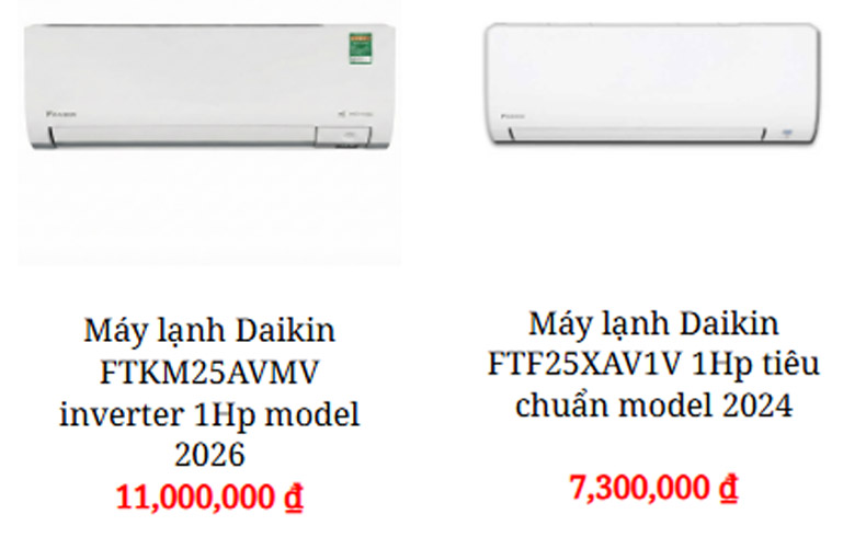 so sanh may lanh inverter vs tieu chuan